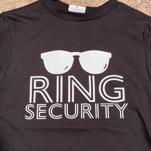 Other - Boys Black youth Xsmall Ring Security t-shirt